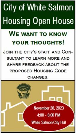 Open House: Housing Codes - November 28, 2023