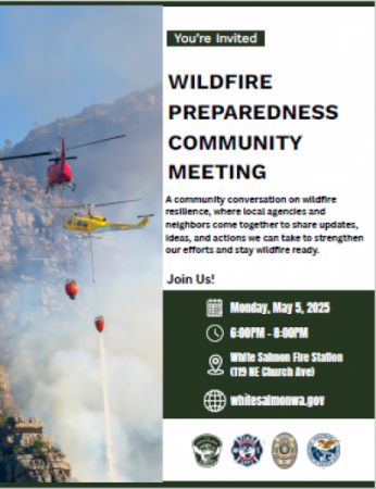 Wildfire Preparedness Community Meeting Flyer