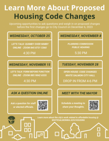 Housing events flyer