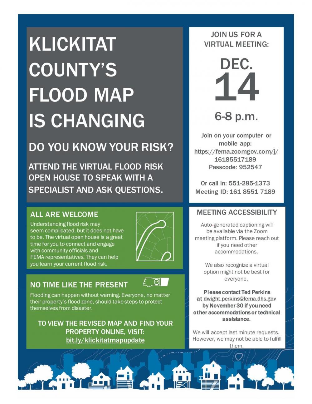 Klickitat County Virtual Flood Risk Open House — December 14, 68 PM